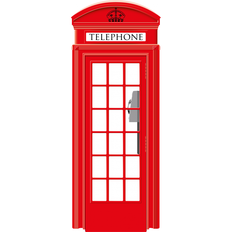 london clipart red telephone box