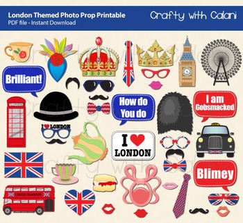 london clipart themed london