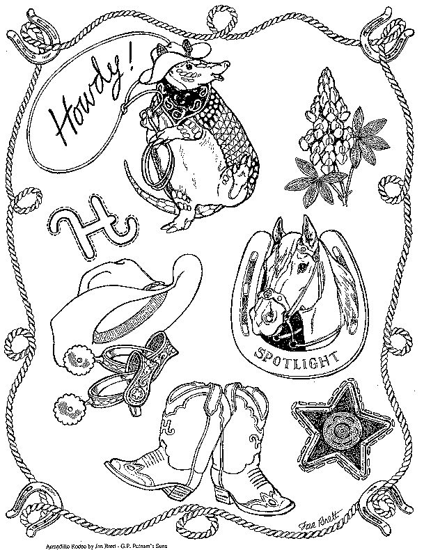 Freebie page for armadillo. Yak clipart coloring book