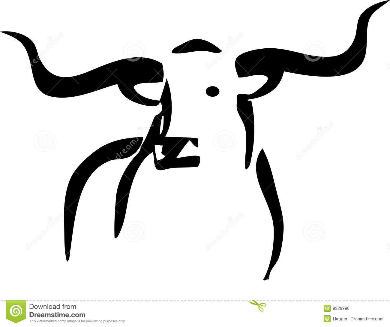 Skull standing in grass. Longhorn clipart longhorn cow
