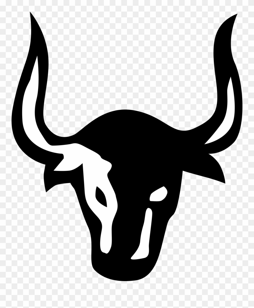 Texas bull nose ring. Longhorn clipart transparent