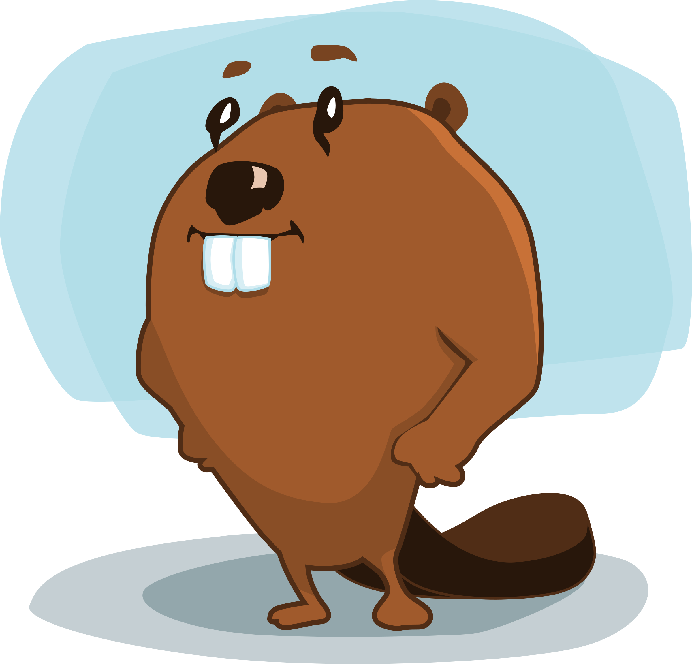 Beaver. Look clipart cartoon