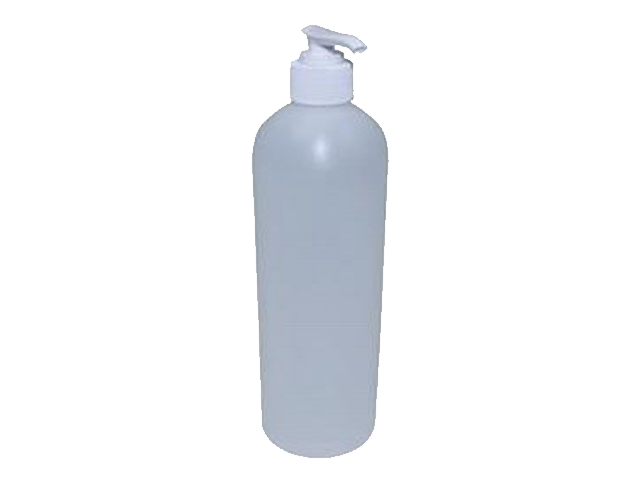 Clear empty plastic w. Lotion bottle png
