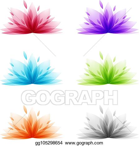 lotus clipart abstract
