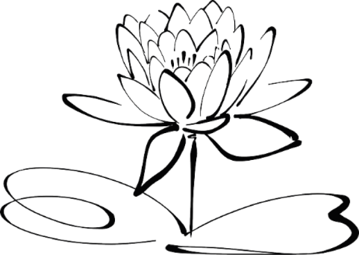 lotus clipart calligraphy