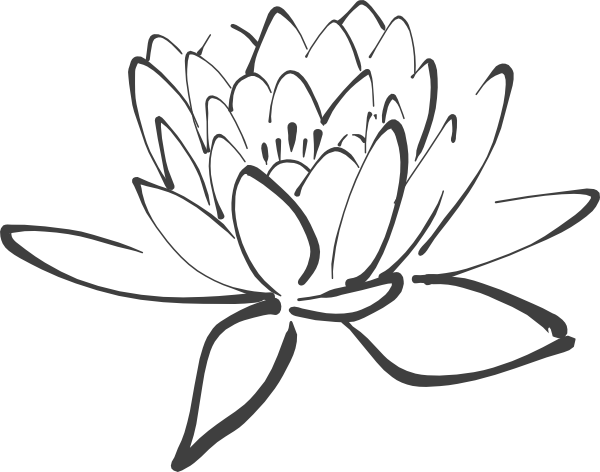lotus clipart lotus outline