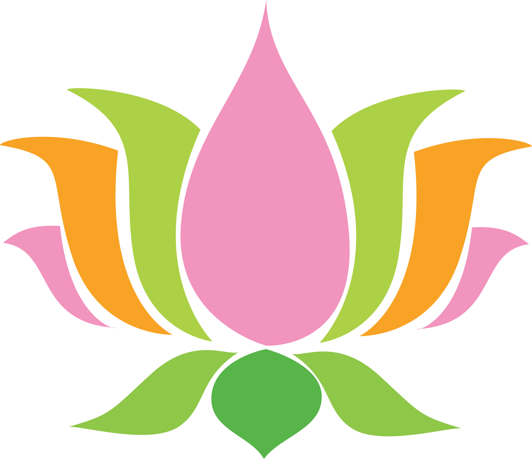 lotus clipart symmetrical flower