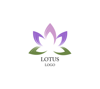 Art inspiration logo design. Lotus vector png