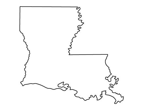 louisiana clipart line