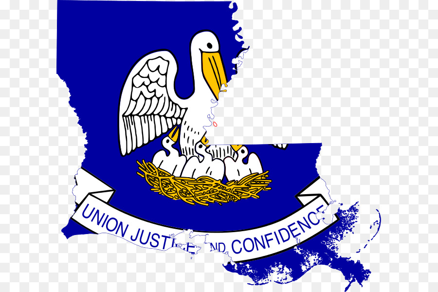 Louisiana clipart line. Bird art flag text