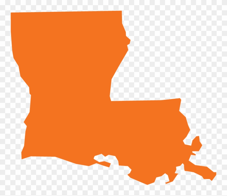 louisiana clipart orange