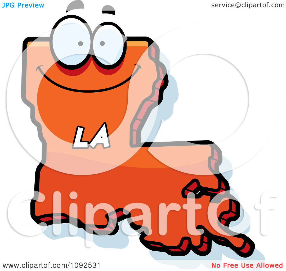 louisiana clipart orange