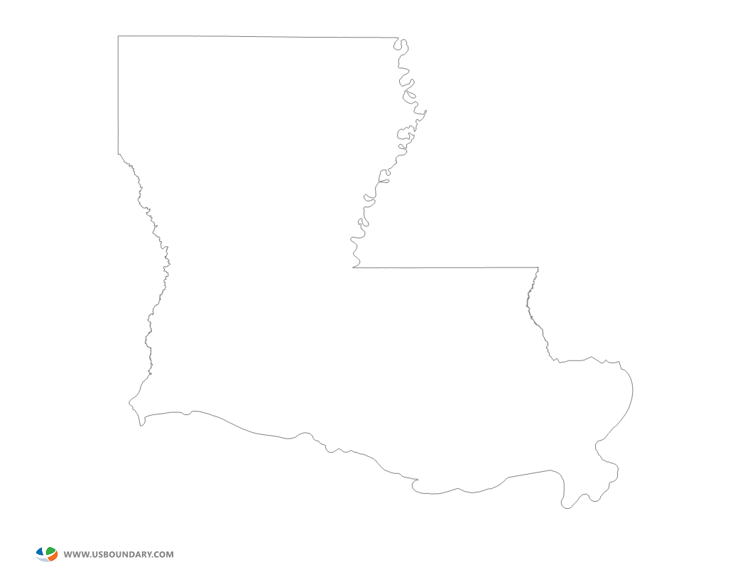 louisiana clipart outline