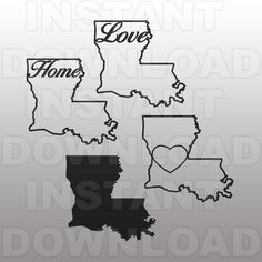 . Louisiana clipart vinyl
