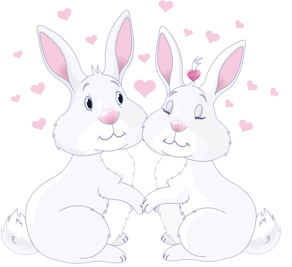 love clipart rabbit