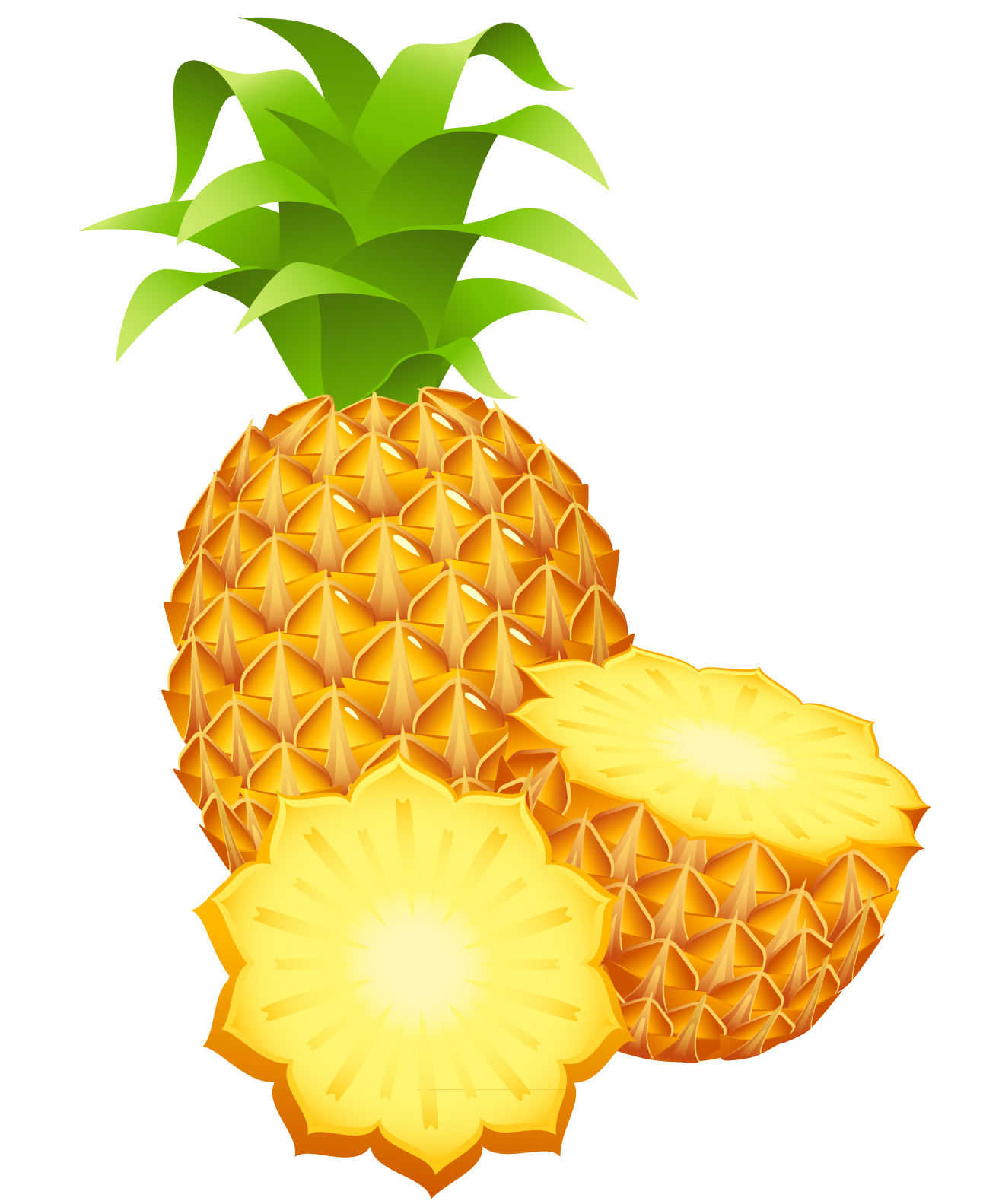 luau clipart large pineapple