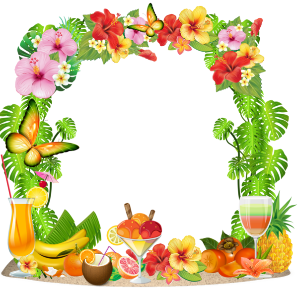 Cadres frame rahmen quadro. Luau clipart pencil