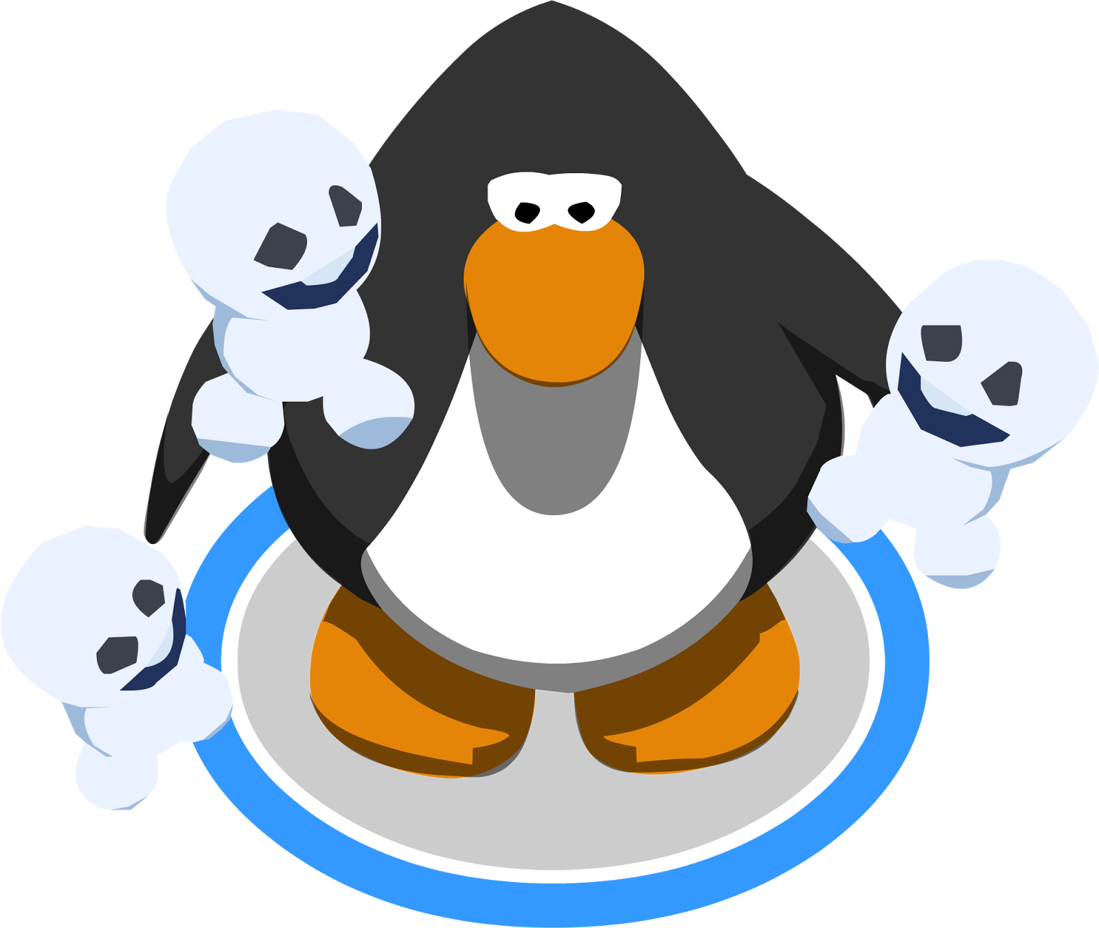 luau clipart penguin dance