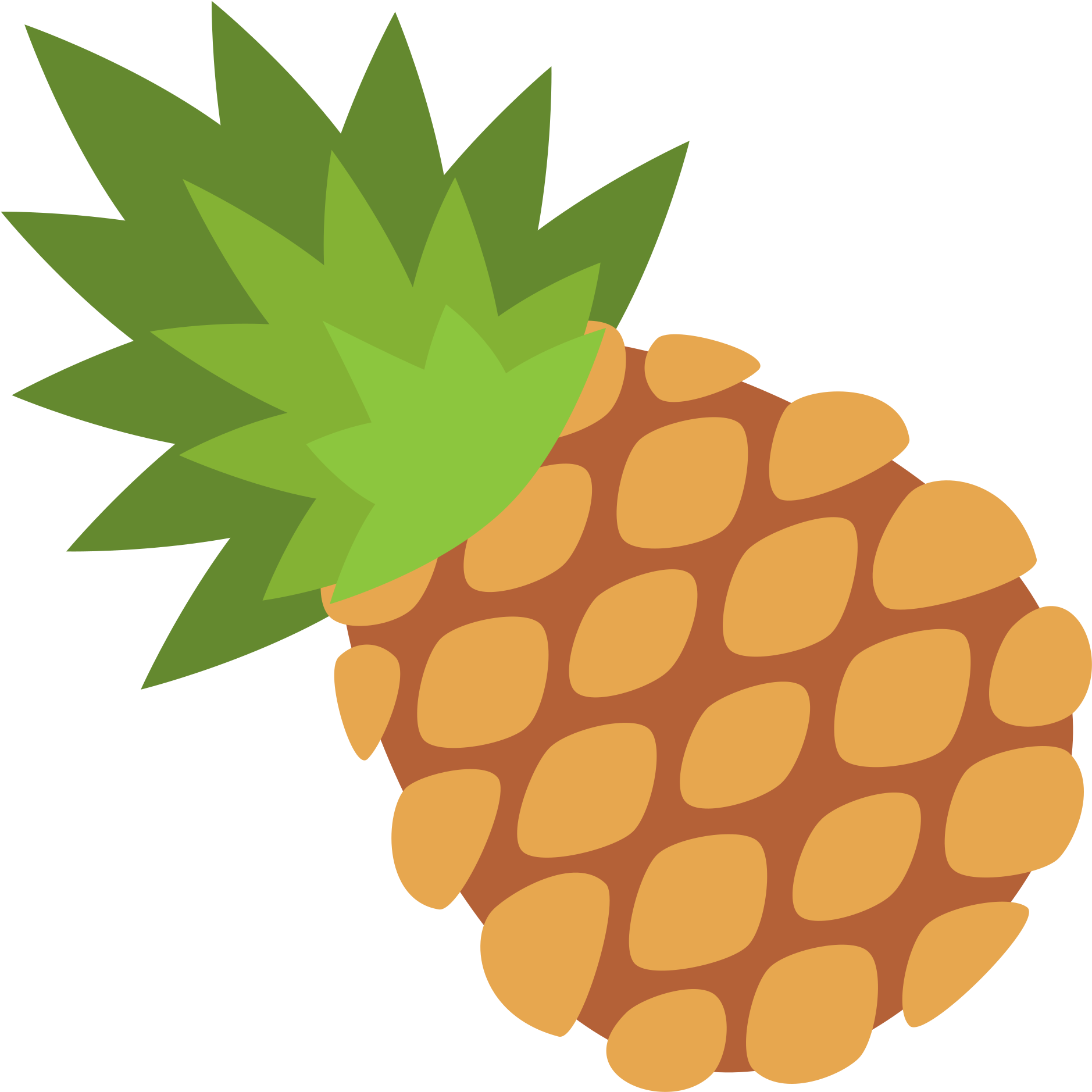 luau clipart pineapple