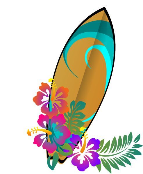 Tiki girl picture buscar. Luau clipart surfing