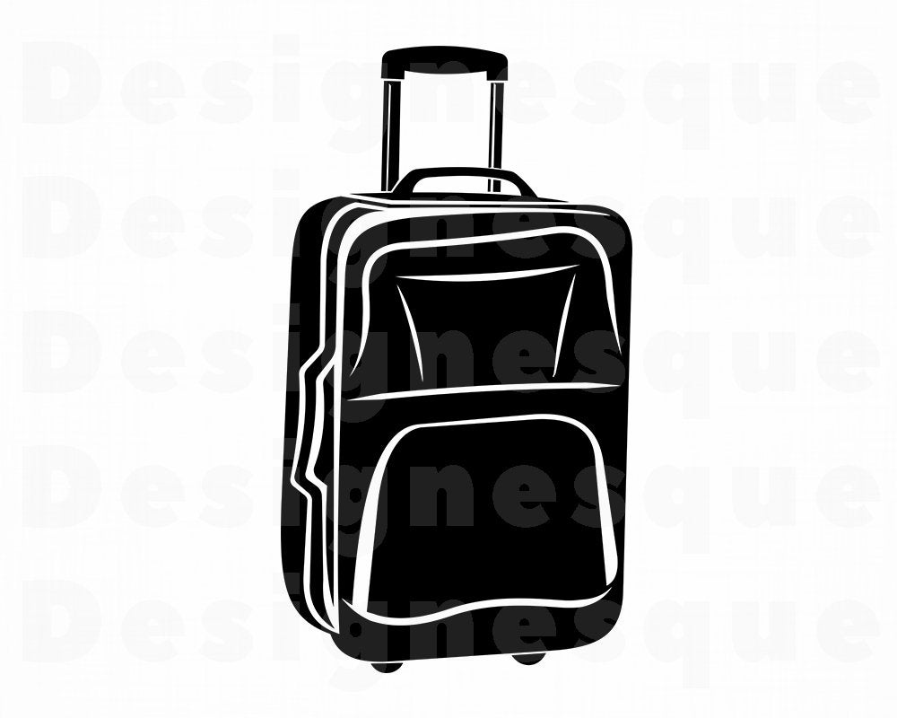 luggage clipart 2 bag