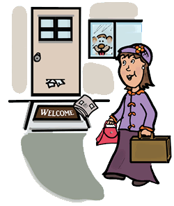 luggage clipart arrival