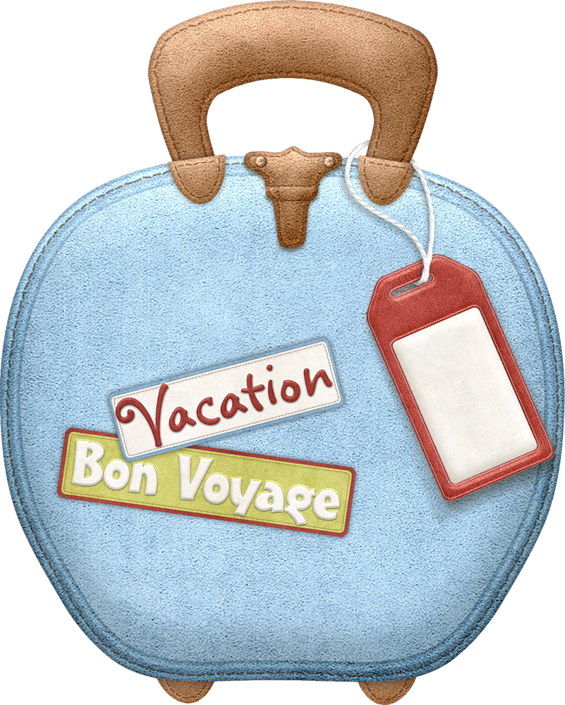 Maryfran png pinterest clip. Luggage clipart bon voyage