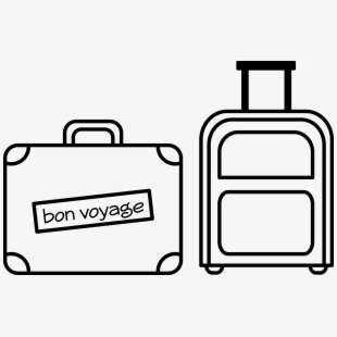 luggage clipart drawn