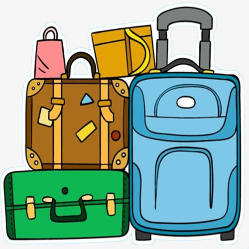 luggage clipart heavy suitcase