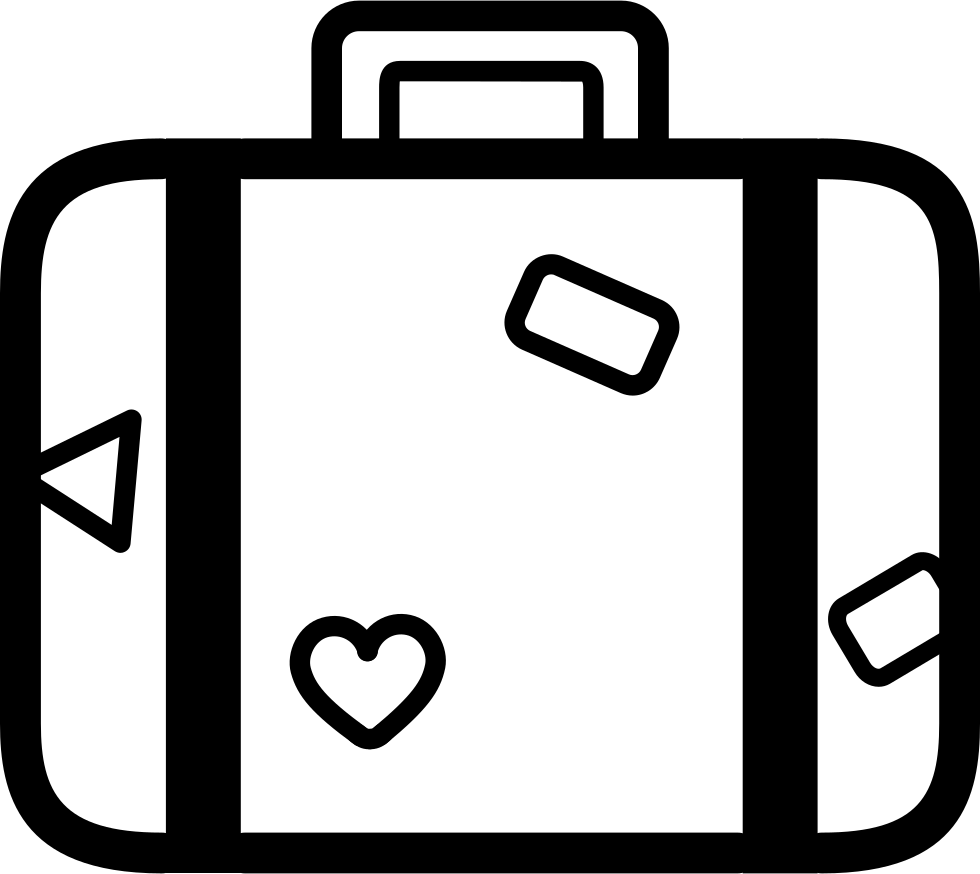 luggage clipart heavy suitcase