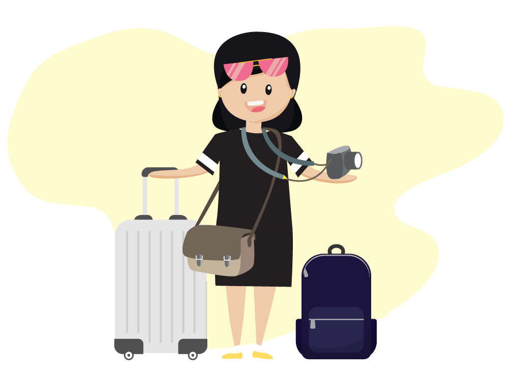 traveling clipart animated