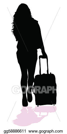 lady with luggage