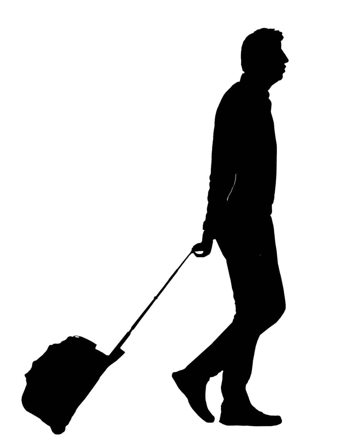luggage clipart man