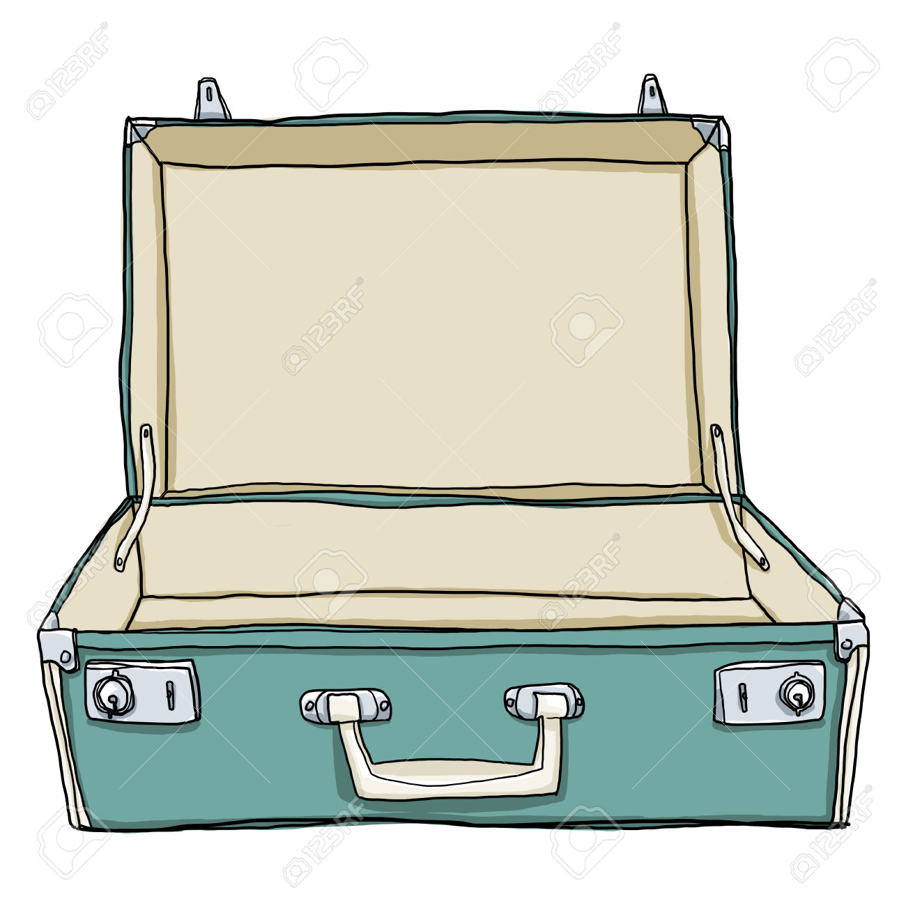 Luggage clipart opened suitcase, Luggage opened suitcase Transparent