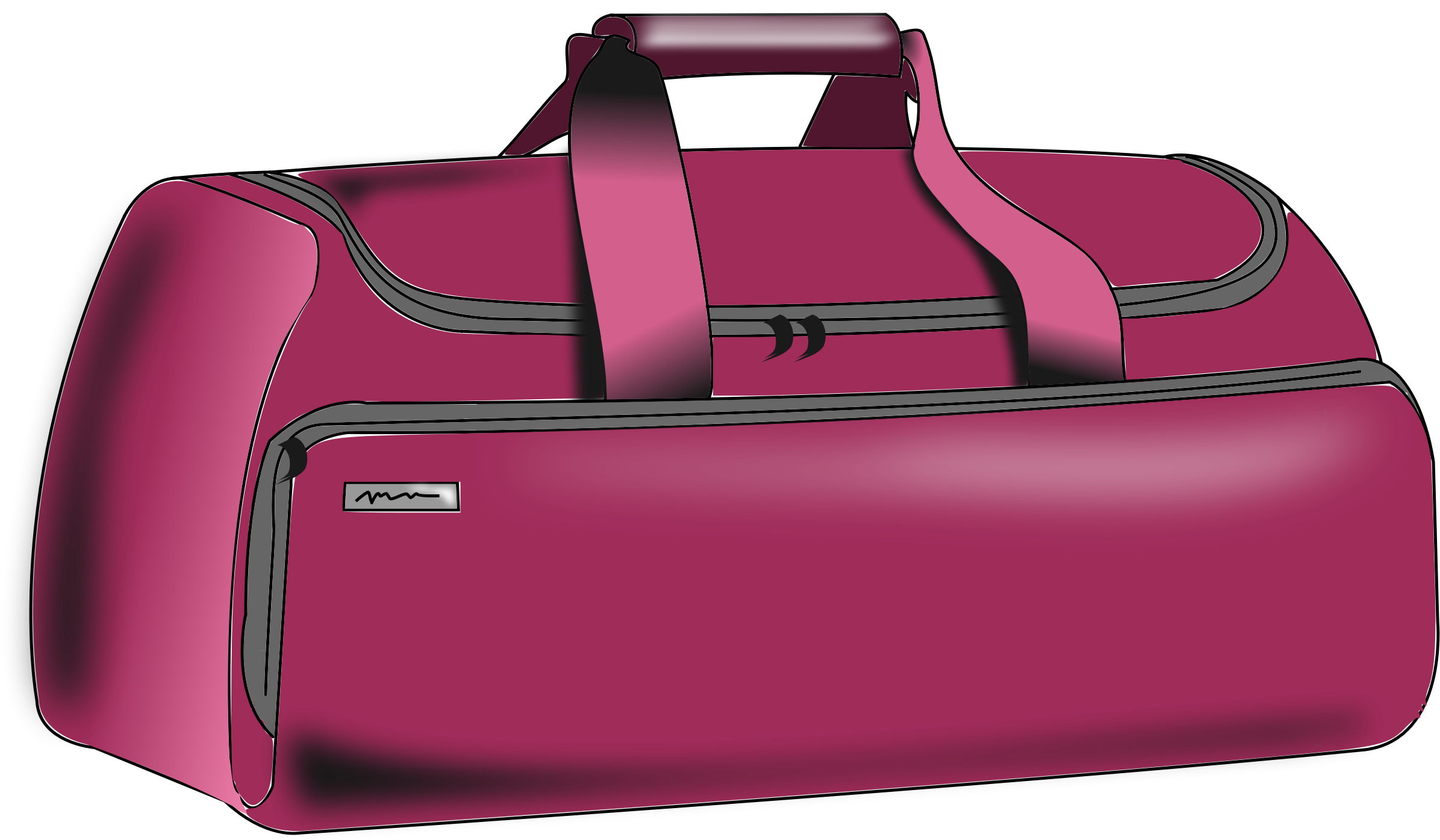 luggage clipart purple