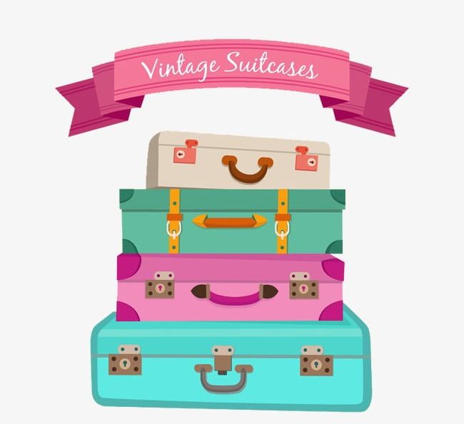 luggage clipart stack