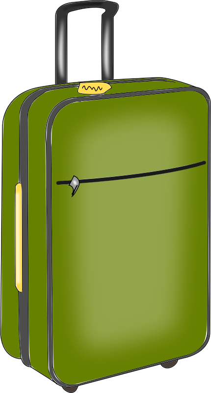 Luggage stacked suitcase