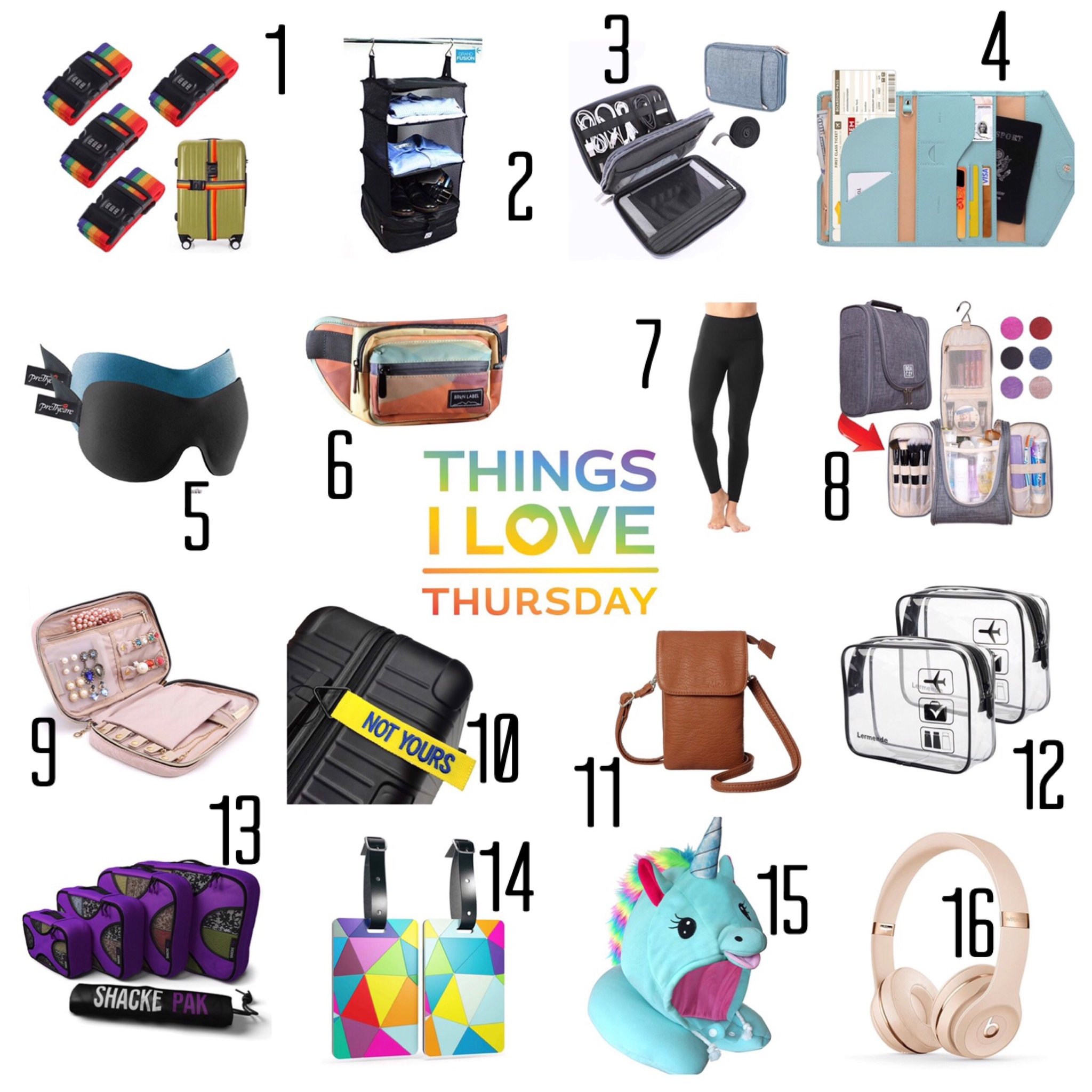 Things i love thursdays. Luggage clipart travel accessory