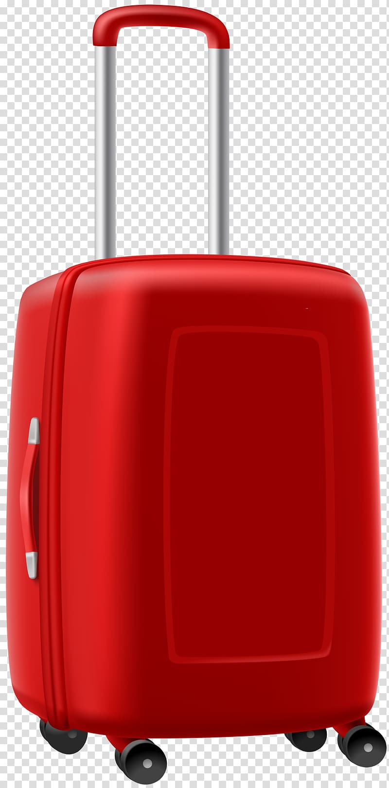 Luggage clipart trolly bag. Red suitcase baggage trolley