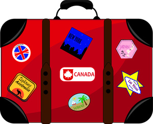 luggage clipart vaction