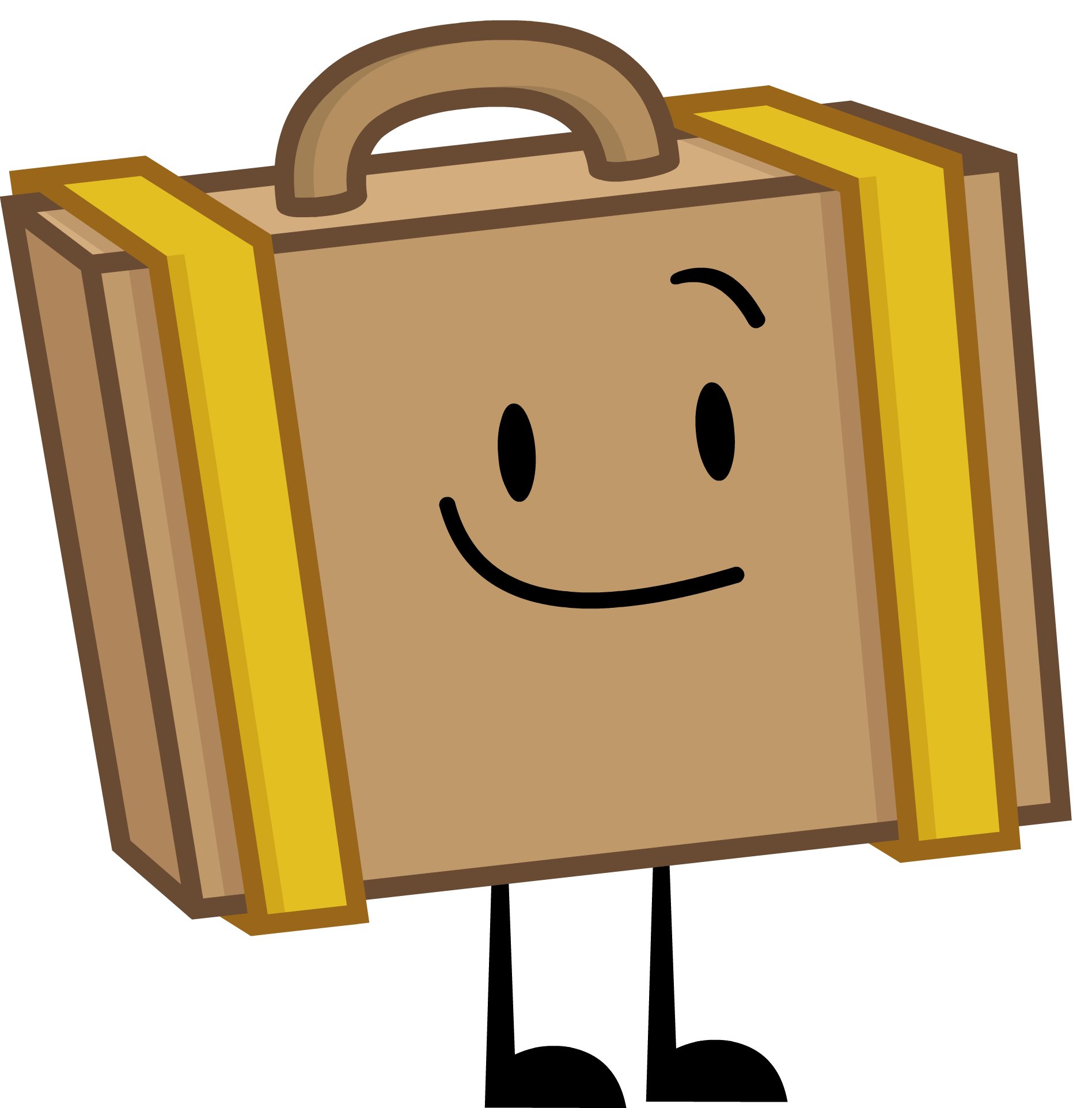 Luggage clipart yellow suitcase. Inanimate insanity wiki fandom