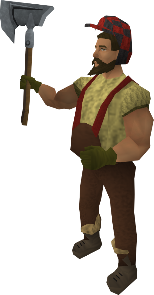 Carpenter kjallak runescape wiki. Lumberjack clipart axe