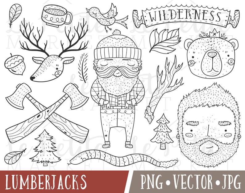 Lumberjack clipart cute. Images wilderness clip art