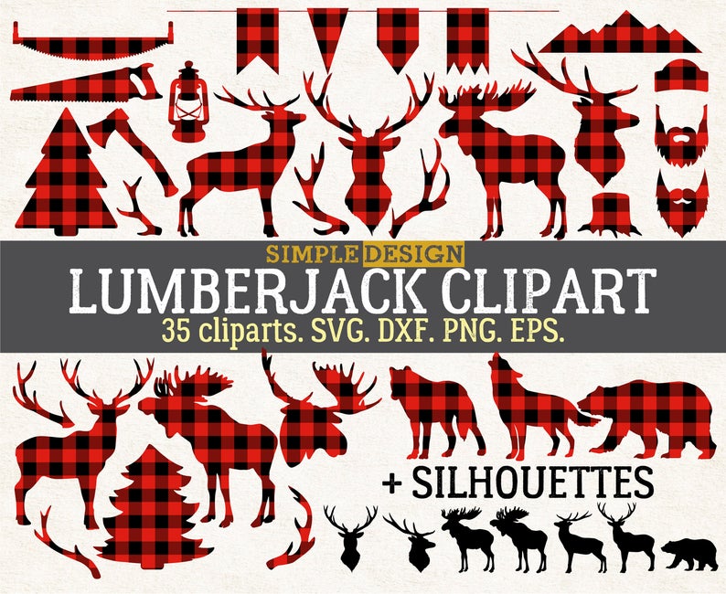 lumberjack clipart moose