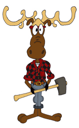 lumberjack clipart moose