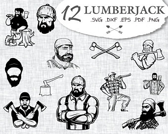 lumberjack clipart svg