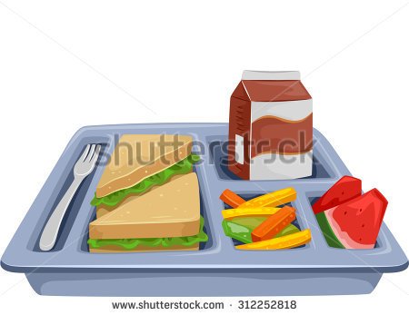 lunch clipart lunch tray