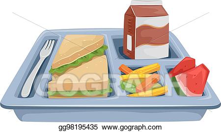 lunch clipart lunch tray
