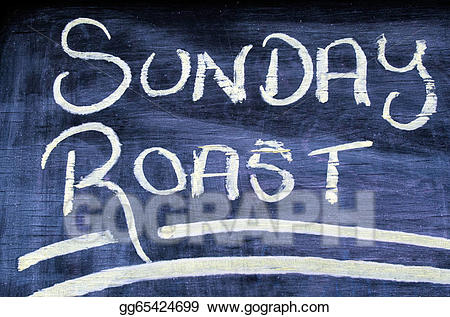 Lunch clipart sunday lunch. Stock illustration roast illustrations