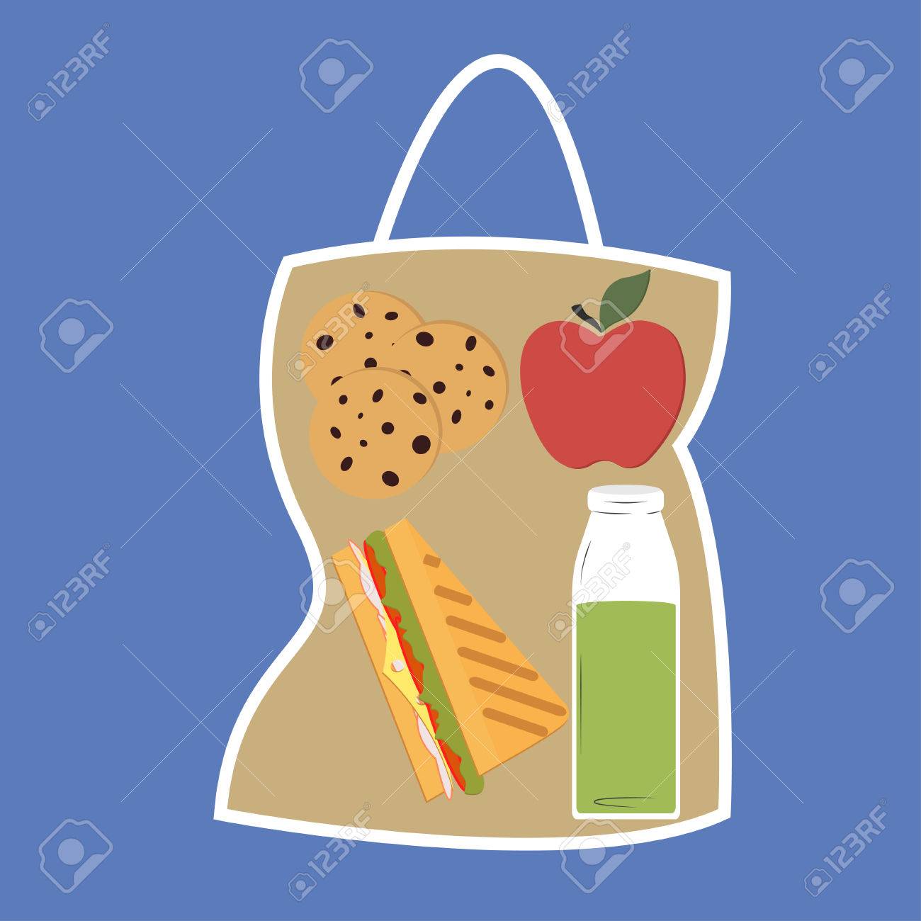 lunchbox clipart fast food bag